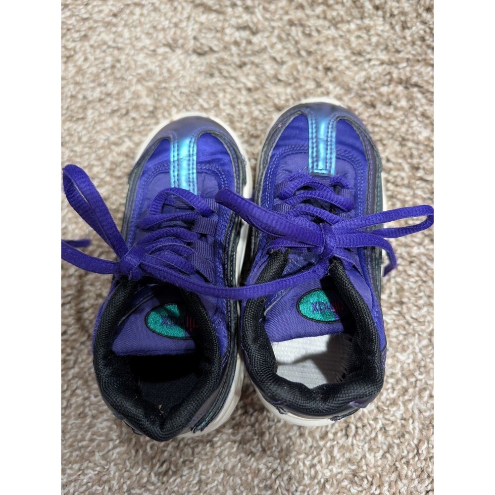 Nike Air Max 95 Shoes Toddler Size 9C (A09212-500) Metallic Purple And Teal READ - Picture 3 of 6
